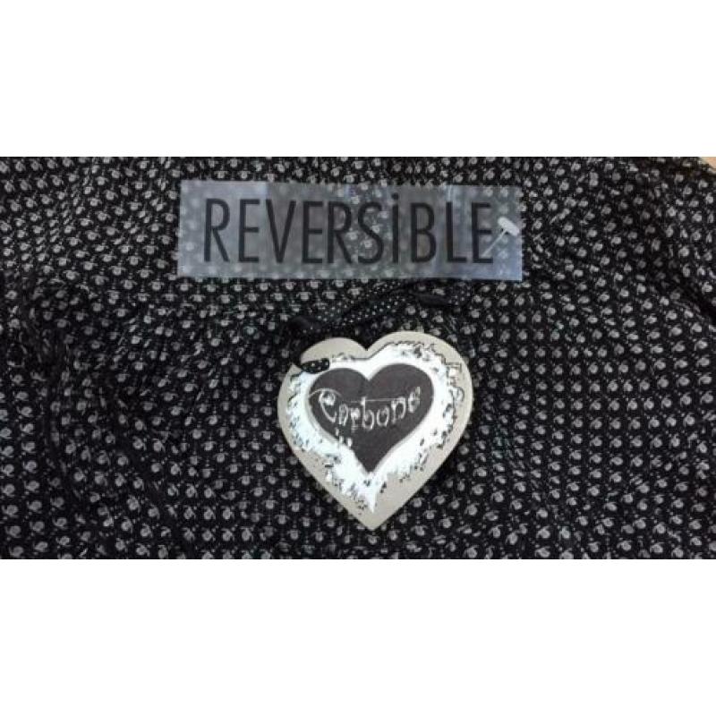 Superleuke rok reversible Carbone maat 98