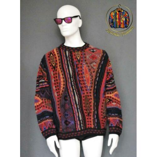 Carlo Alberto Trui/Sweater Vintage Coogi Style maat M