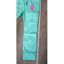 Nieuwe Geisha broek opal green/ mint groen maat 152