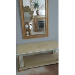 Salontafel cremekleurig italiaans design