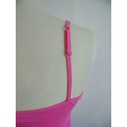 Dames Top Roze met Spaghettibandjes Maat L
