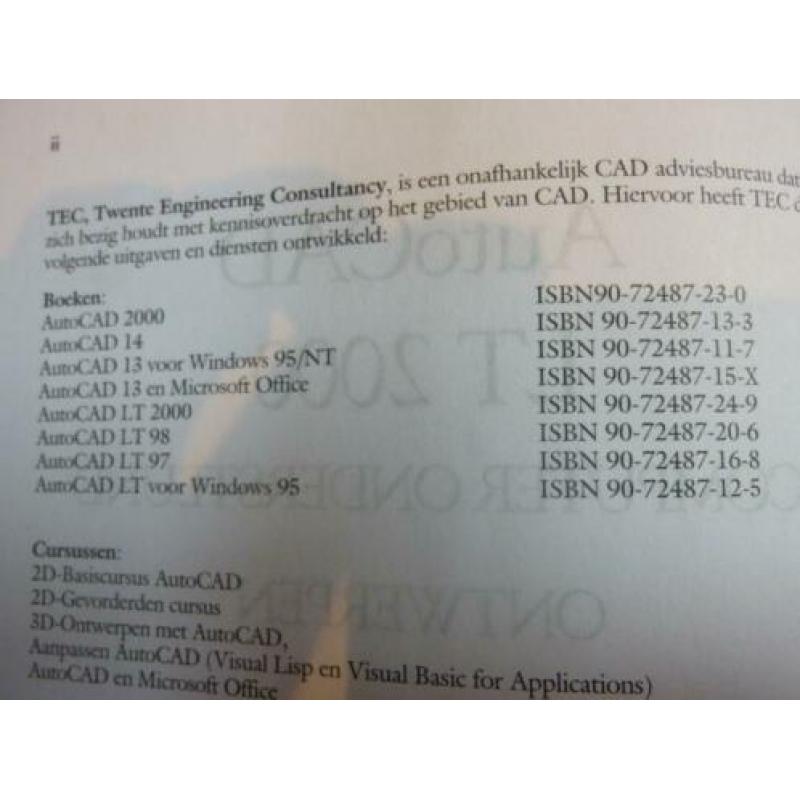 autoCAD LT2000 LT 2000 met gebrande autoCAD 2002 CD-ROM