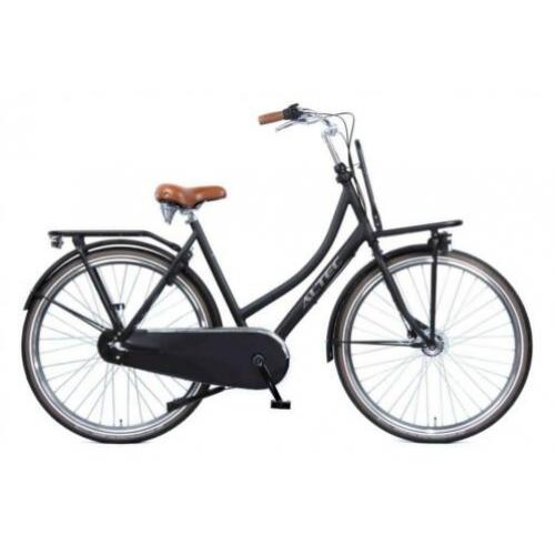 282304 Altec Retro alu transportfiets 28inch 50cm MatZwart3V