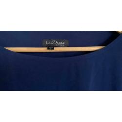 Mooi jurkje marine blauw LaDress, mt L