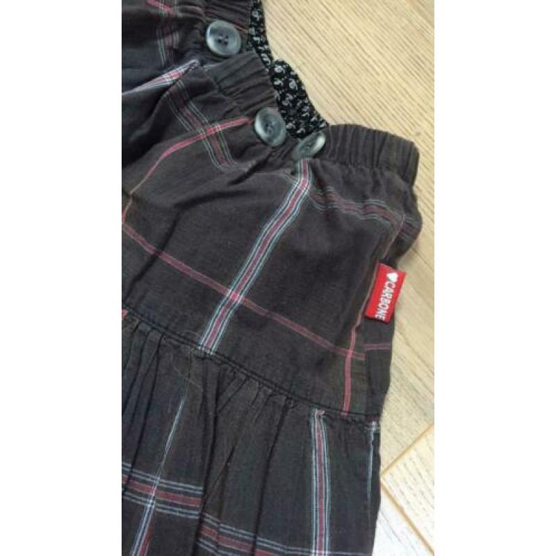 Superleuke rok reversible Carbone maat 98