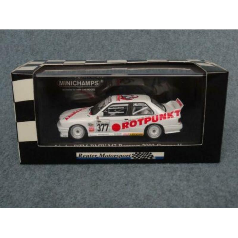 BMW E30 M3 #377 Reuter Motorsport Promo Minichamps 966 stuks
