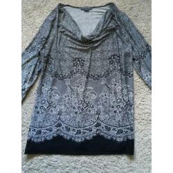 ‘adagio’ sierlijke tuniek / longsleeve maat 44-46