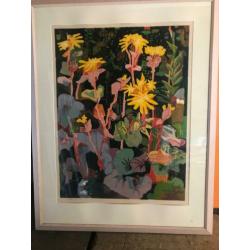 Schilderij , Litho houtdruk