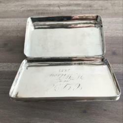 Zilveren tabaksdoos (11x6.5x2.1 cm)