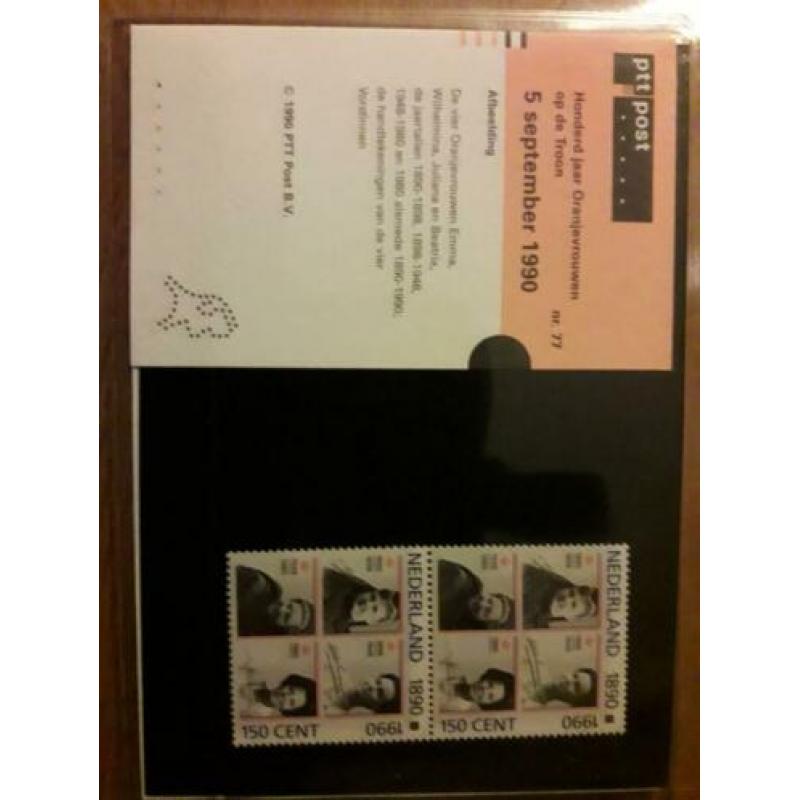 Originele PTT postzegelmapjes nmr 14,36,77,175 en 189