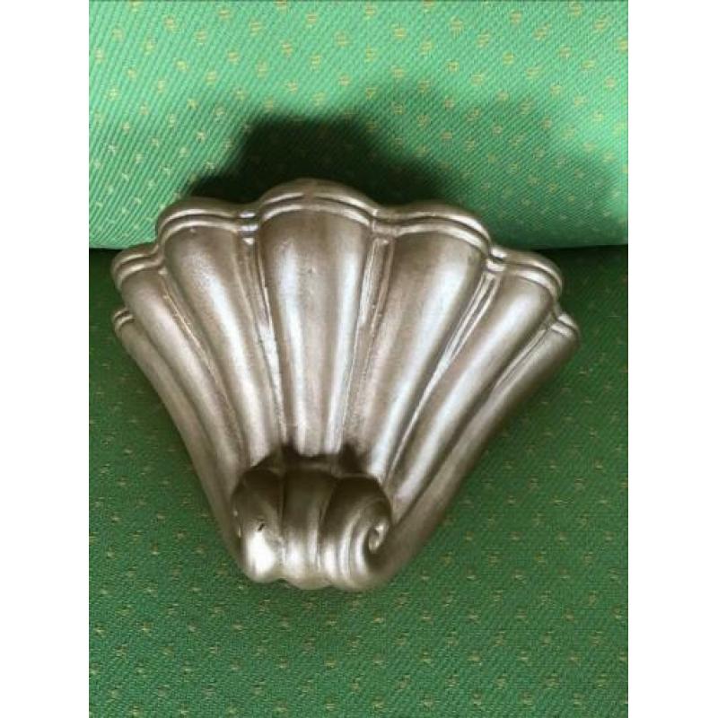Console 19 cm br 10 cm hoog terra cotta steen golf patroon