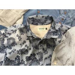Pakket overhemden, blouses, vesten o.a. Jack and Jones. S/M