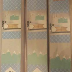 Muurstickers groen / mint kleur Bergen.
