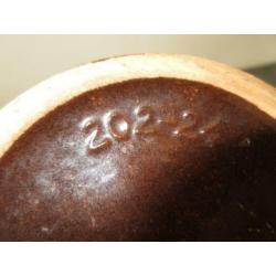 Vintage Scheurich Keramik 202 24 vaas bruintinten