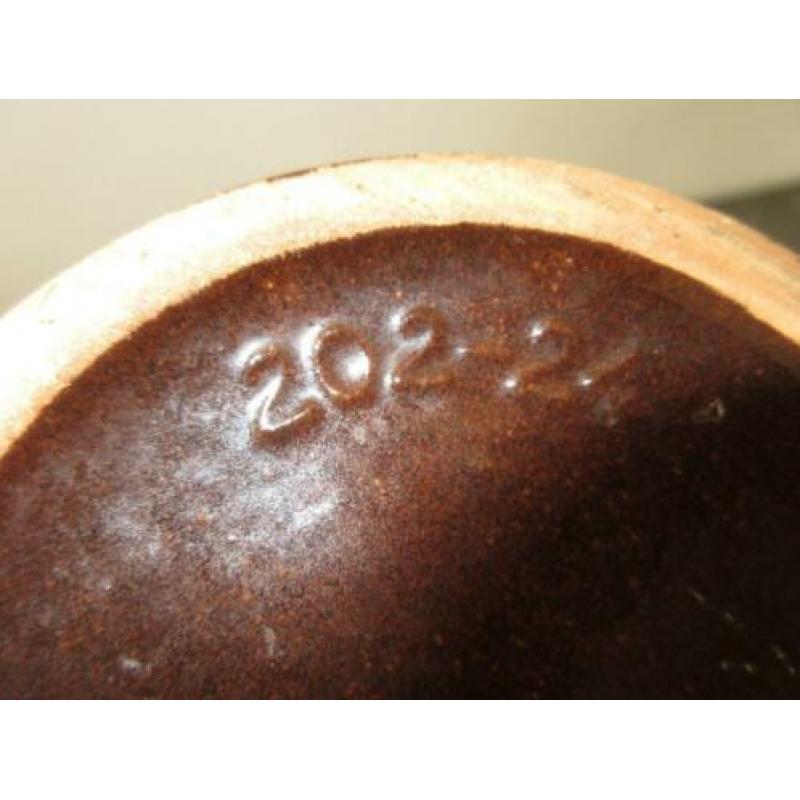 Vintage Scheurich Keramik 202 24 vaas bruintinten