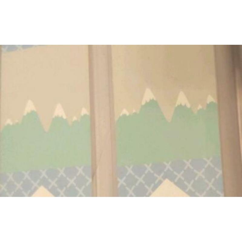 Muurstickers groen / mint kleur Bergen.