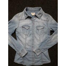 Spijkerblouse H&M mt 34 te koop