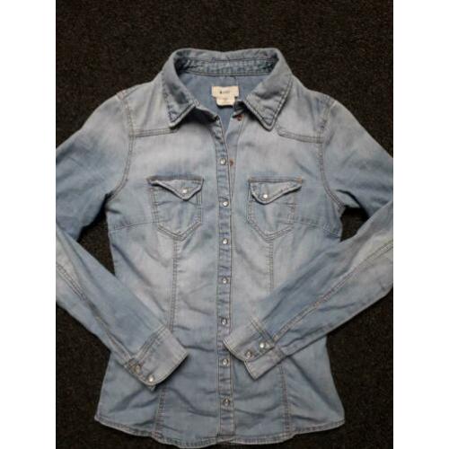 Spijkerblouse H&M mt 34 te koop
