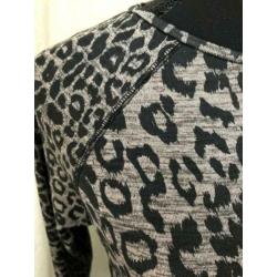 Panterprint/leopard top ZARA lange mouw maat S