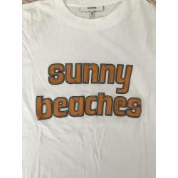 Ganni T-shirt sunny beaches 34 XS