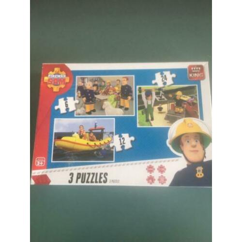 3 Puzzels brandweerman Sam