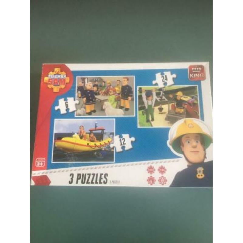 3 Puzzels brandweerman Sam