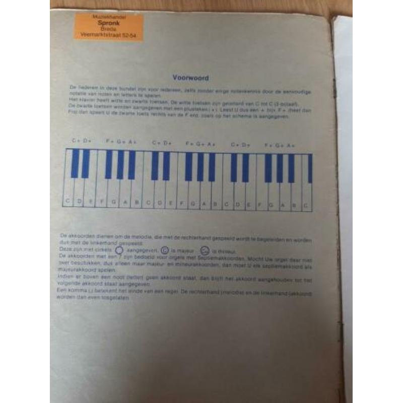 Eenvoudige bladmuziek kinderliedjes - keyboard/orgel/piano