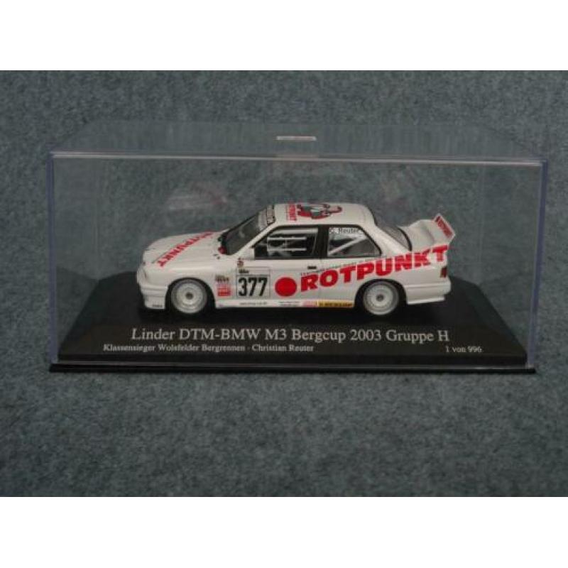 BMW E30 M3 #377 Reuter Motorsport Promo Minichamps 966 stuks