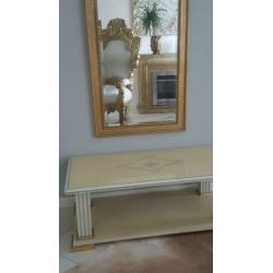 Salontafel cremekleurig italiaans design