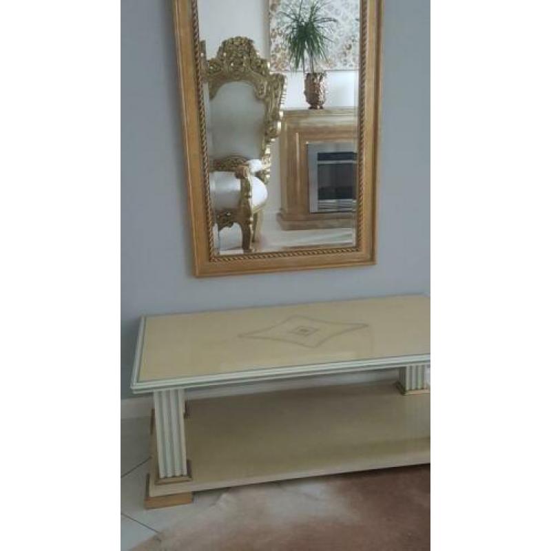 Salontafel cremekleurig italiaans design