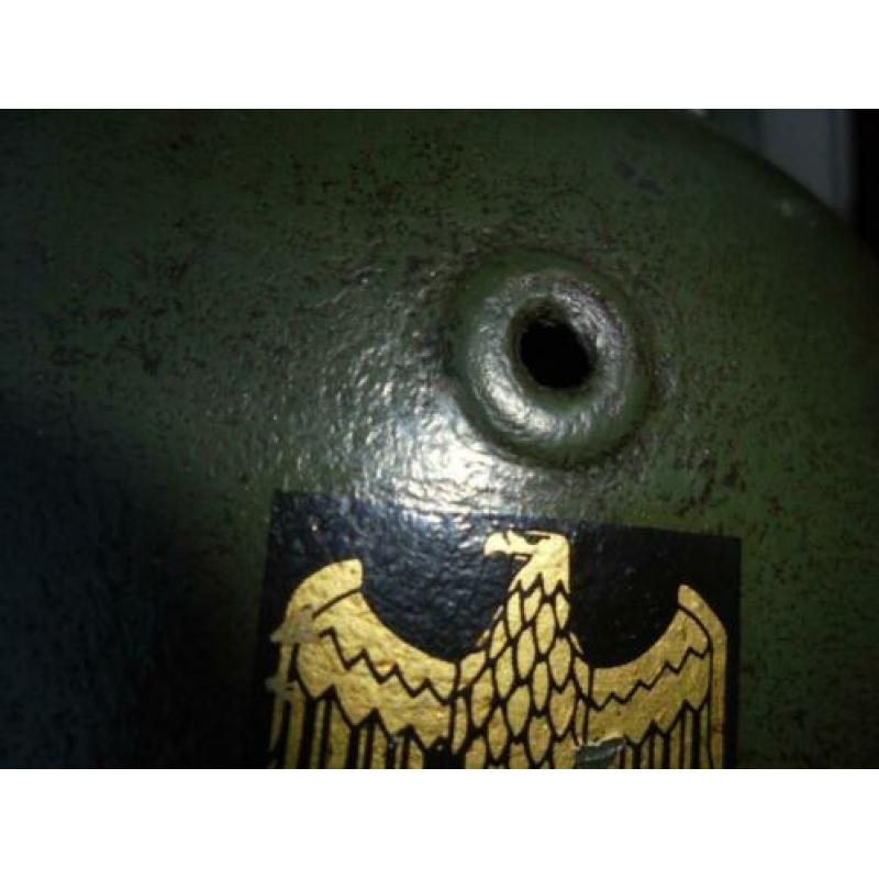 wo2 Duitse M40 helm maat Q 64=Ned.maat 56/57 uit Museum