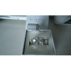 Zilveren Ti Sento ring