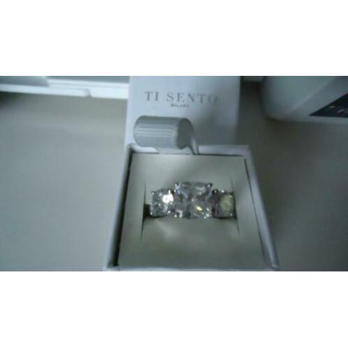 Zilveren Ti Sento ring