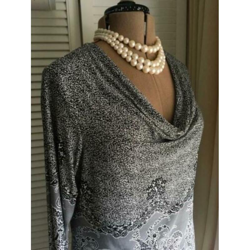 ‘adagio’ sierlijke tuniek / longsleeve maat 44-46