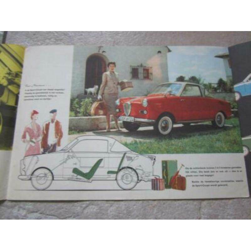 Goggomobil Coupe brochure folder 1959 plus extra !