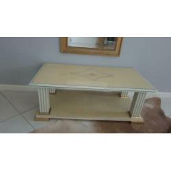 Salontafel cremekleurig italiaans design