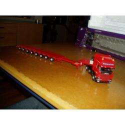 scania nooteboom 8 asser uitschuiftrailer mee sturende assen