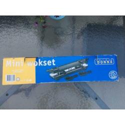 6 pers. Mini wok/gourmet set nieuw in doos