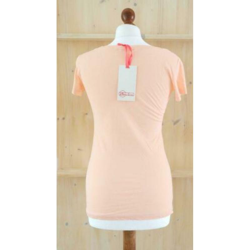 T-shirt met print, abrikoos maat L/XL (nieuw)