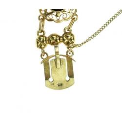 Fraaie 14 karaats gouden Vintage dames armband met granaten