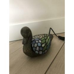 Tiffany like eend lamp