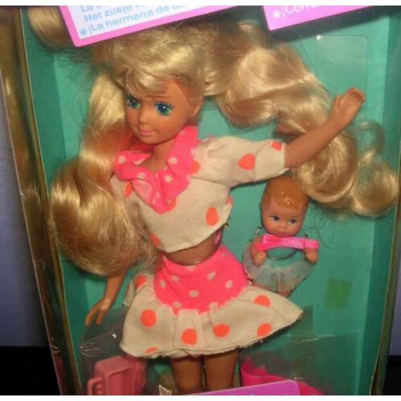 BARBIE, 1990 SKIPPER Babysitter met baby #9433,NRFB,OVP