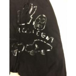 Rundholz broek zwart met print op achterkant L XL Nieuw!!!