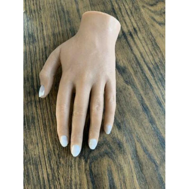 Red Iguana oefenhand (links-beweegbaar-met nagels) TAN