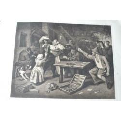 Druk schilderij antiek Drukken