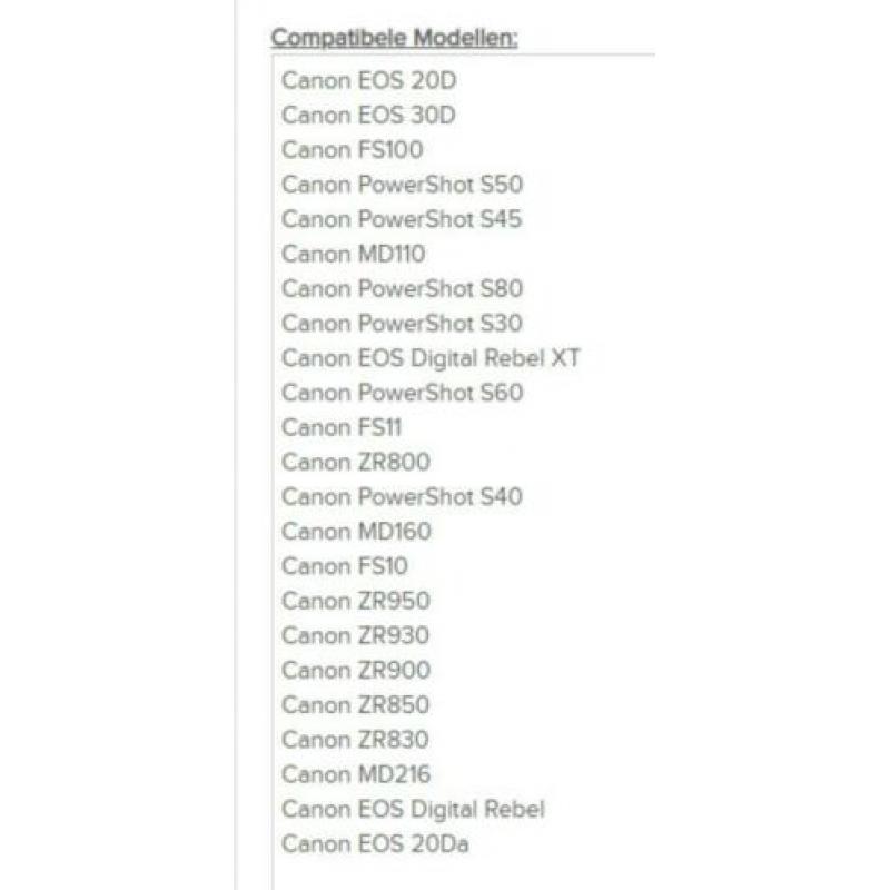 5 Stuks CANON CA-590E adapter nu voor 19 euro !