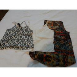 Setje van 3 tops maat S