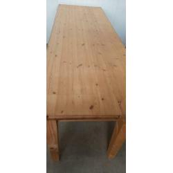 MPH 2948-13 Grenen eettafel met 4 lades