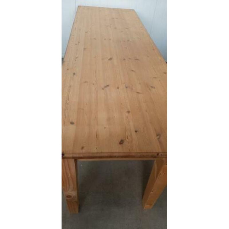 MPH 2948-13 Grenen eettafel met 4 lades