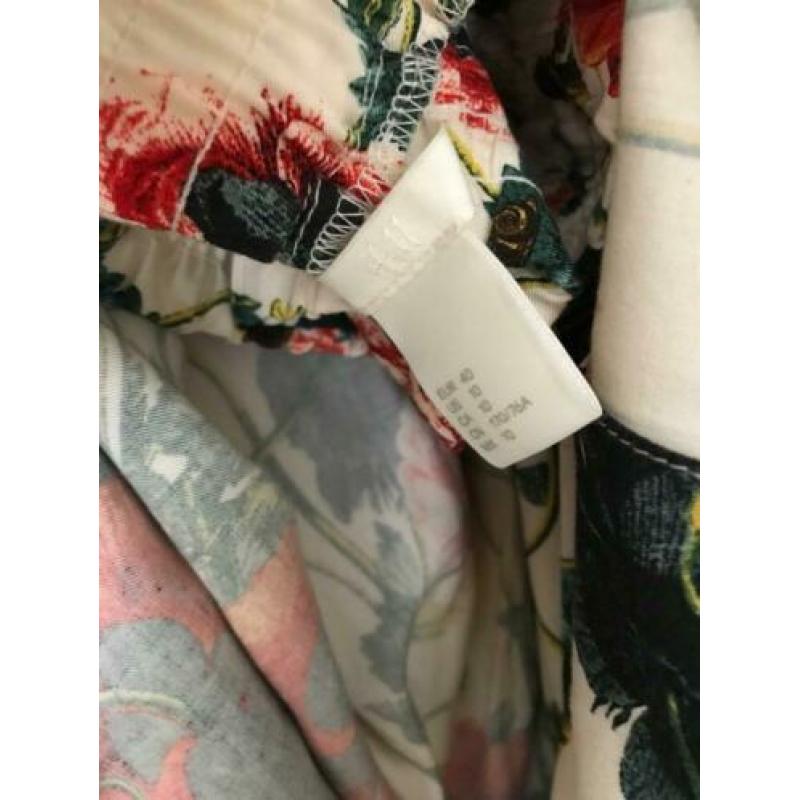 H&M floral pyjama pak blouse maat 38 + broek maat 40